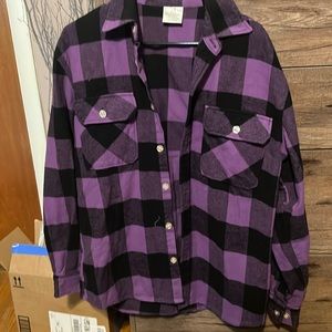 Zumiez Rothco purple and black flannel